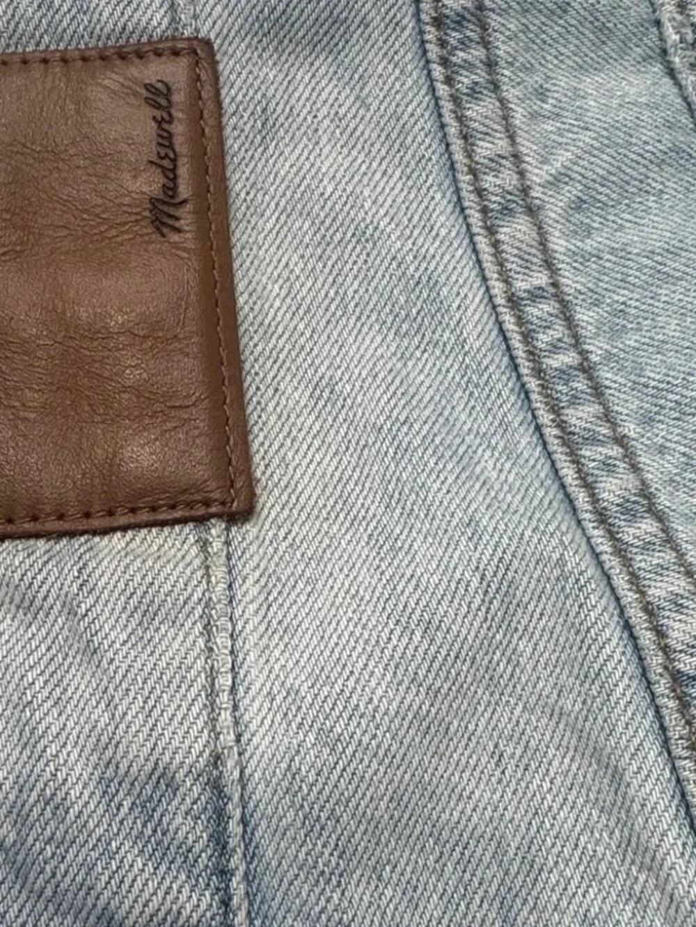 Madewell The Dadjean in light Blue Wash: Ripped Edition Sz 27 - Picture 8 of 10